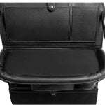 Car Seat Back Organizer with USB Charging Ports, PU Leather Hanging Storage Bag with Foldable Tray for Travel & Car Interior