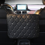Car Seat Storage Organizer & Handbag Holder – PU Leather Car Interior Organizer Bag for Clean & Clutter-Free Driving