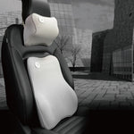Car Memory Foam Cushion Set – Neck & Lumbar Support Pillow for Driving Comfort | Premium Car Interior Accessories