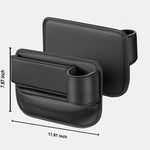 Car Seat Gap Organizer with Cup Holder – Console Gap Filler Storage for Phones, Keys & Sunglasses | Car Interior Accessories
