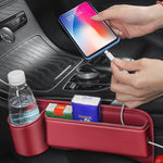 Car Seat Gap Organizer with Cup Holder – Console Gap Filler Storage for Phones, Keys & Sunglasses | Car Interior Accessories