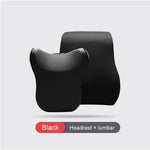 Car Headrest & Lumbar Support Cushion Set – Memory Foam Car Neck Pillow for Comfort | AutoZentra