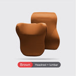 Car Headrest & Lumbar Support Cushion Set – Memory Foam Car Neck Pillow for Comfort | AutoZentra
