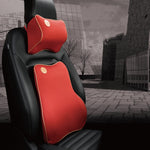 Car Memory Foam Cushion Set – Neck & Lumbar Support Pillow for Driving Comfort | Premium Car Interior Accessories