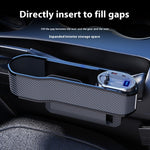 Car Seat Gap Organizer with Wireless Charging – Car Slit Storage Box & Console Gap Filler for Clean Interior