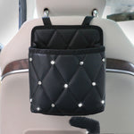 Car Seat Storage Organizer & Handbag Holder – PU Leather Car Interior Organizer Bag for Clean & Clutter-Free Driving