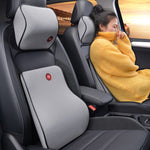 Car Neck & Lumbar Support Pillow Set Memory Foam Headrest Cushion Back Support for Driving Comfort & Pain Relief